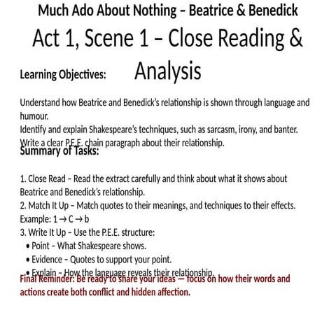 Beatrice_Benedick_Summary_Slide.pptxlkklkl | PPTX