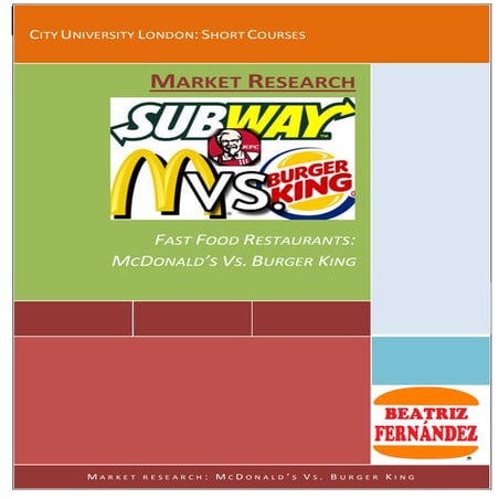 Market Research - Fast Food Restaurants
