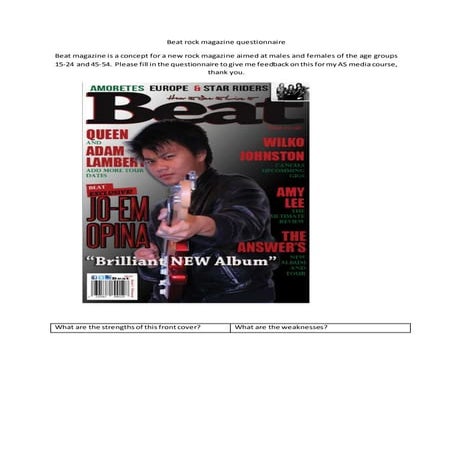 Masthead font styles for pop magazine | PPTX