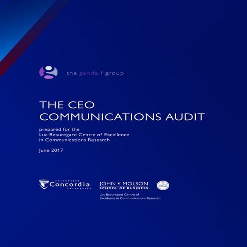 The CEO Communications Audit