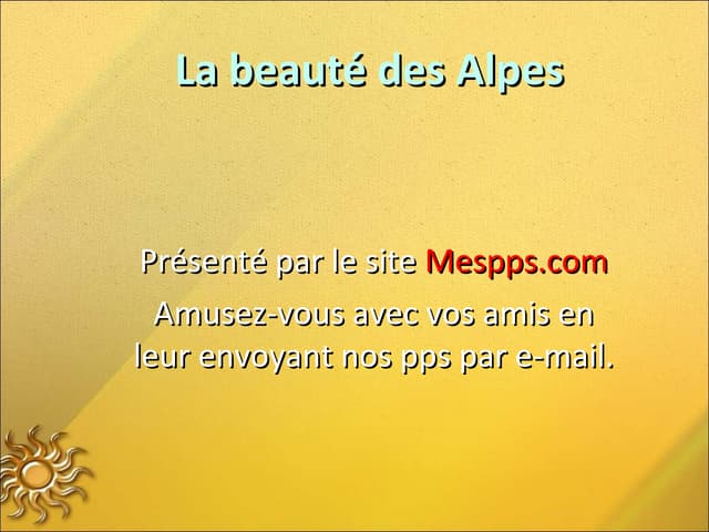 Beaute alpe