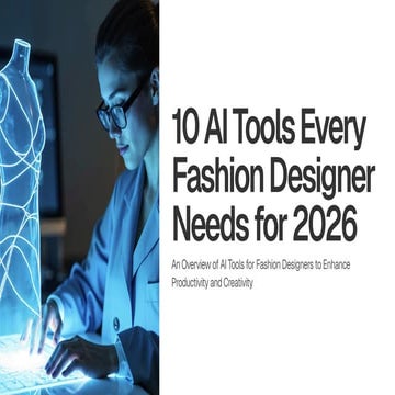 The Future of AI-Powered Fashion Design 10 Top Generators for 2026 | PDF