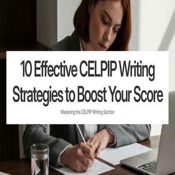 10 Effective CELPIP Writing Strategies to Boost Your Score | PDF