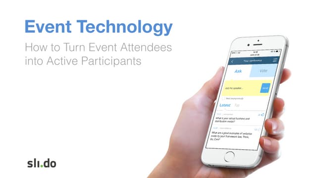 Event Technology: How to Turn Your Event Attendees into Active Participants