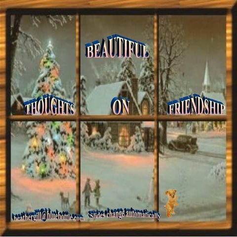 Beautiful Thoughts On Friendship