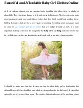 affordable baby girl clothes