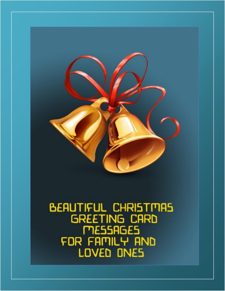 beautiful christmas greeting card messages for family and