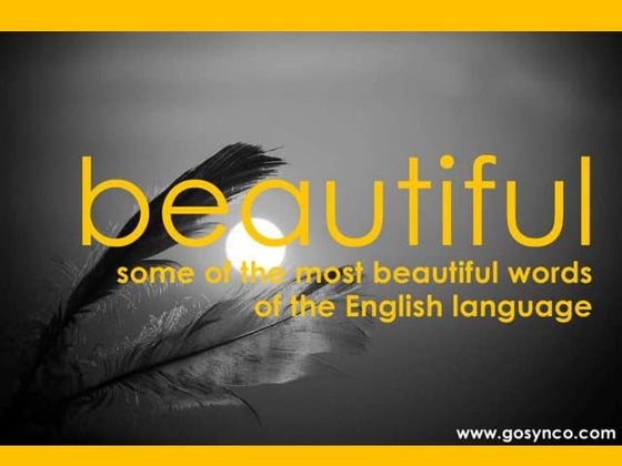 Beautiful words to say more often | PPT