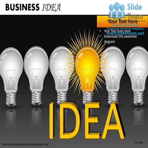 Beautifully designed business idea power point slides and ppt diagram templates 