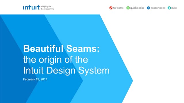 Beautiful Seams: The Intuit Design System