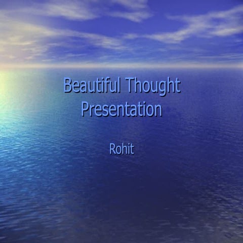 Beautiful Thought Presentation