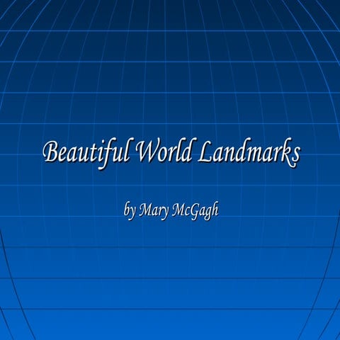 Beautiful world landmarks s-slideshow