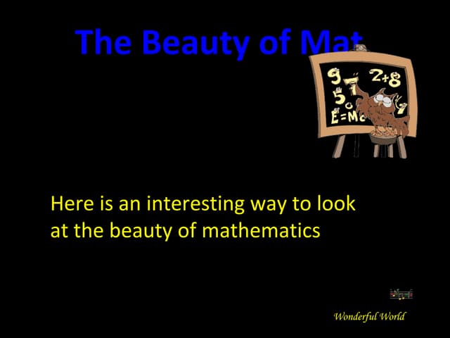 Wonders in maths | PPTX