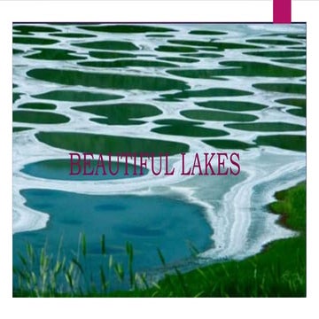 Beautiful lakes in world