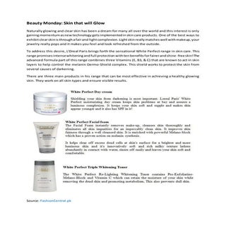 Beauty monday skin that will glow