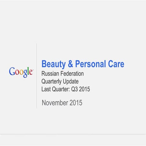 Beauty & personal care