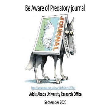 Be aware fo predatory journal | PDF