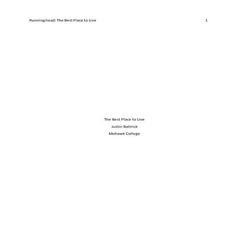 Research Essay on Living in Owen Sound