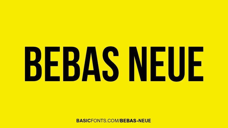 Bebas Neue Font