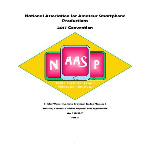 NAASP Project Part III