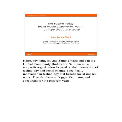 Youth Empowerment: Presentation with Notes