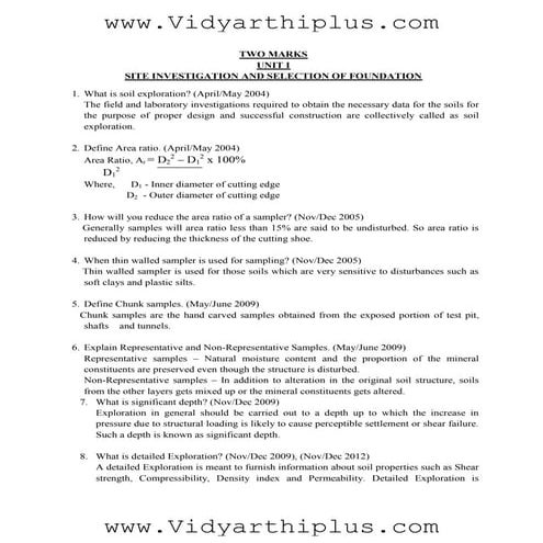 FE 2 Marks and 16 Marks | PDF