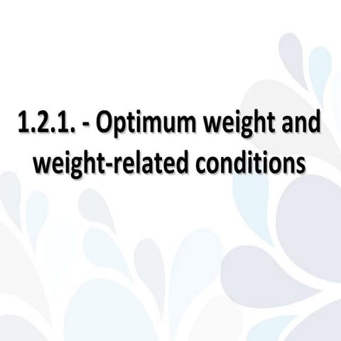 Bec 1.2.1 optimum weight | PPT