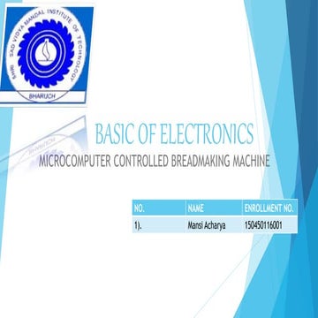 Microcomputer controlled bradeamaking machine