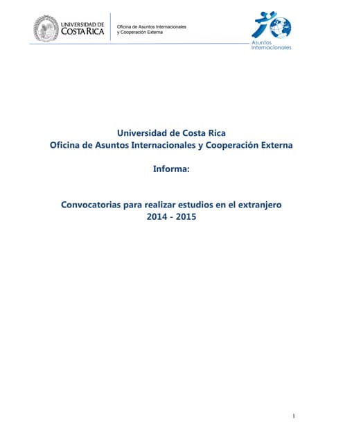 Becas el exterior 2014 2015