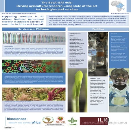 The BecA-ILRI Hub: Driving agricultural research using state of the art techn...