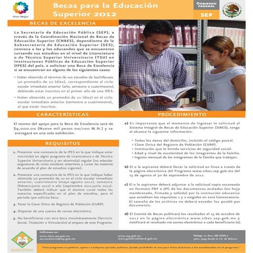 Guía para registro de becas | PDF