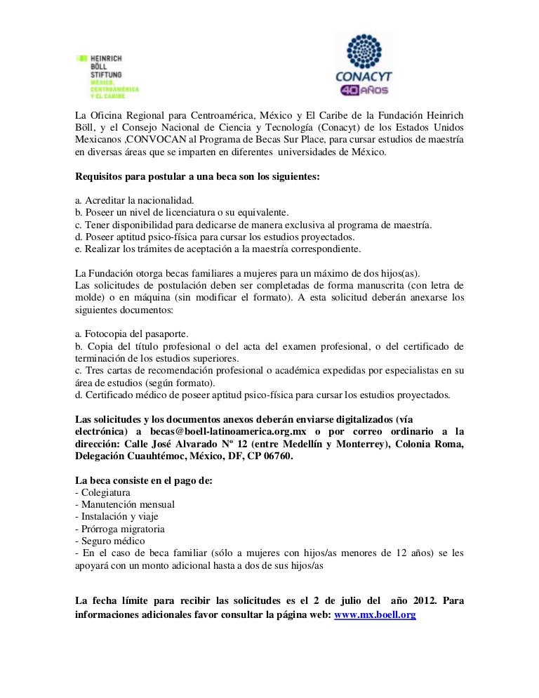 Becas Fundación Heinrich Boll y Conacyt