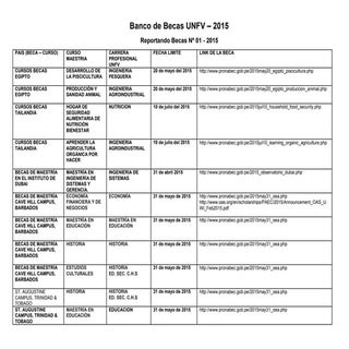 Becas maestrias unfv