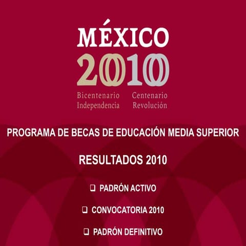 Programa de Becas de la Educación Media Superior