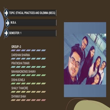 Business ethics and dilemma 