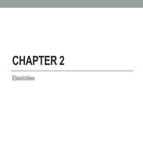 Be chap2 elasticities
