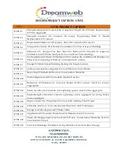 Be civil final year projects @ drea...