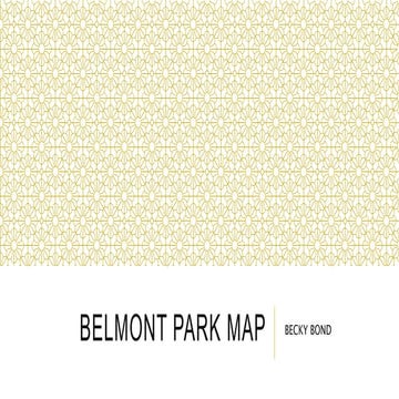 Becky bond belmont park map