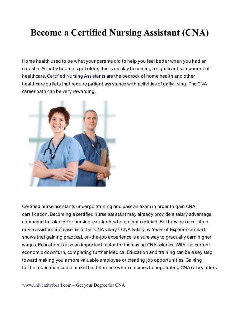 Become A Certified Nursing Assistant Cna Become A Certified Nursing Assistant Cna
