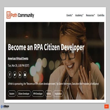 Become an RPA Citizen Developer 
