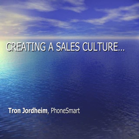 Become A Selling Organization