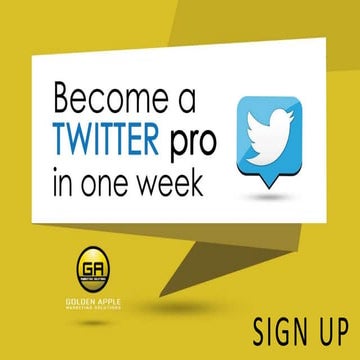 Become a twitter pro in one week sing up