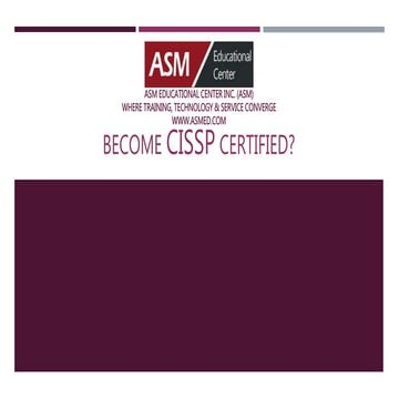 Become CISSP Certified