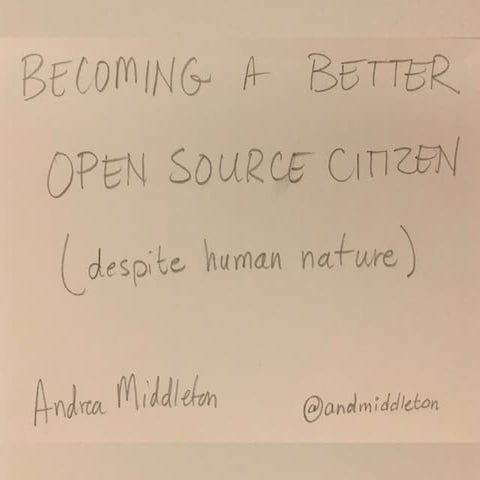Becoming a better open source citizen (despite human nature)