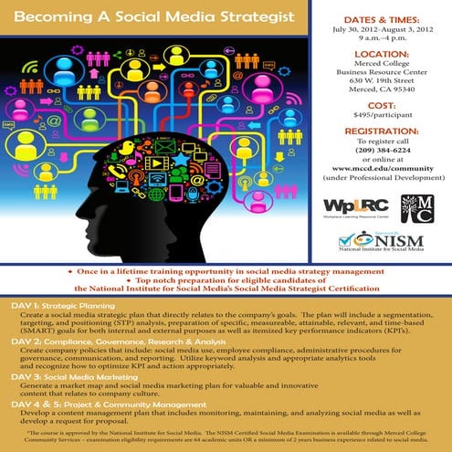 Becoming A Social Media Strategist Flyer June 12