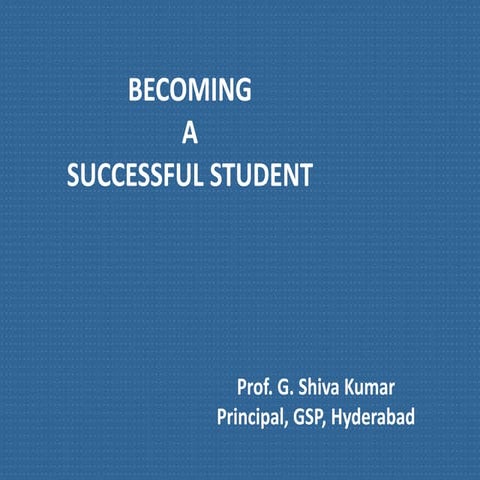 Becoming a successful Student.ppt trainingx