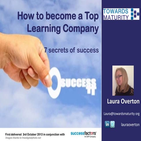 Towards Maturity’s 7 secrets of top performing L&D teams