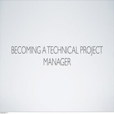 Becoming a Drupal Technical Project Manager