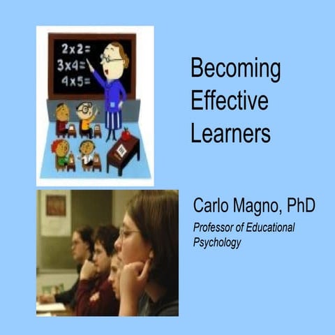 Becoming effective learners