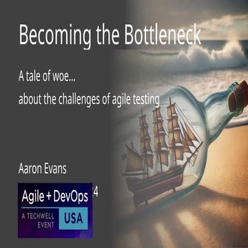 Becoming the Bottleneck - the challenges of test automation